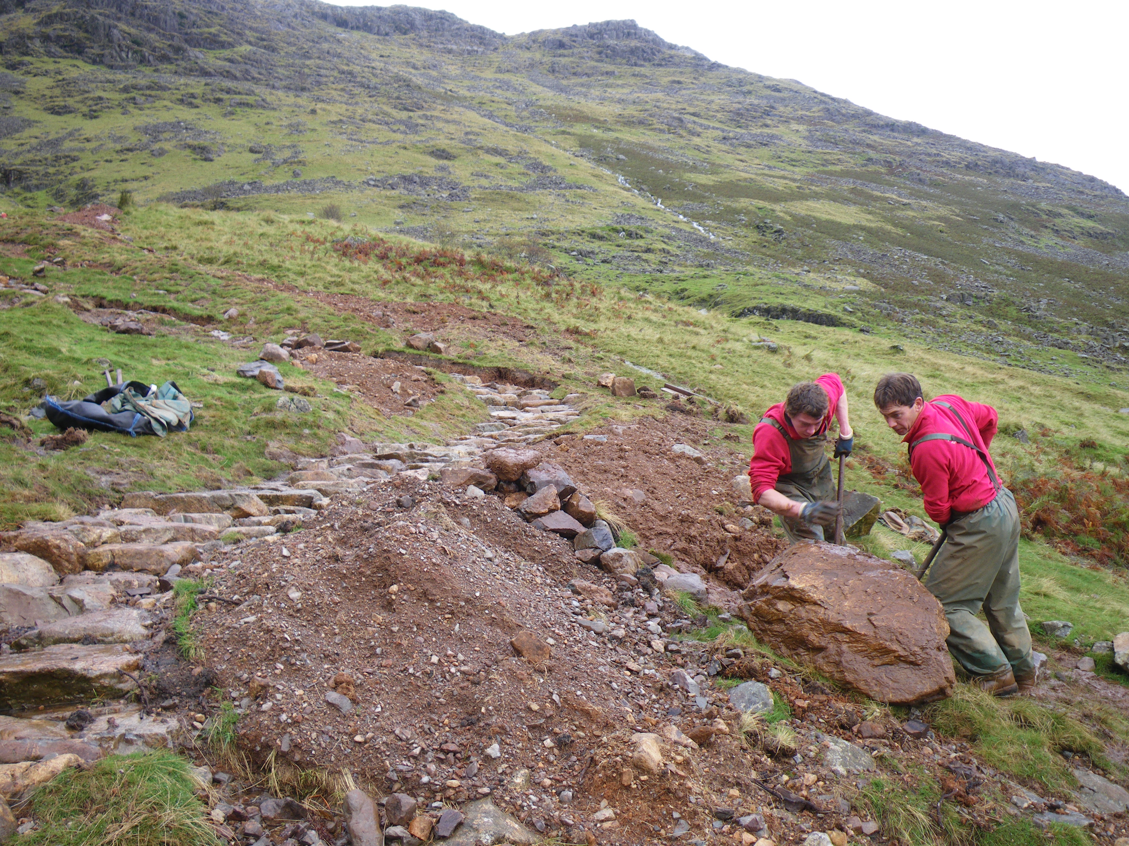 National Trust Jobs Rangers of the Lake Districts repairing pathways